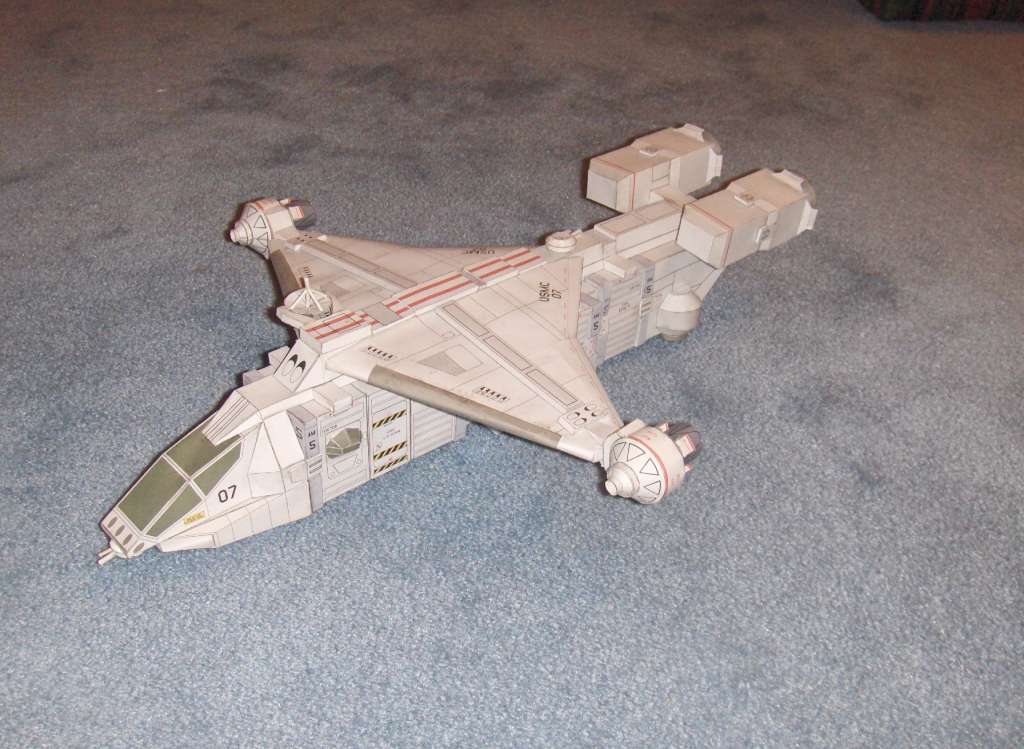 paper model spacecraft sci fi