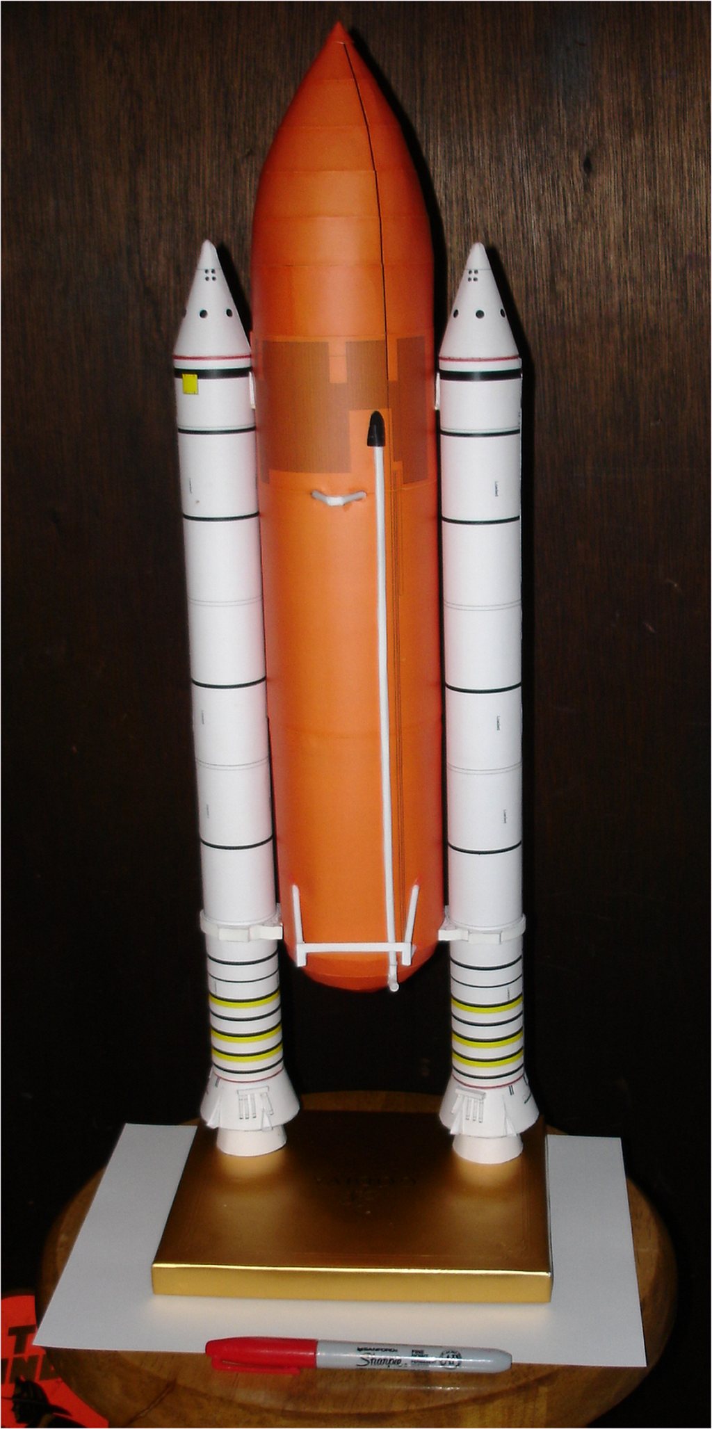thumbnail image 2 of 1:300 Scale USS Saturn V Rocket & Launch Pad Paper Model Kit - DIY Handcraft Assembly 2 of 9