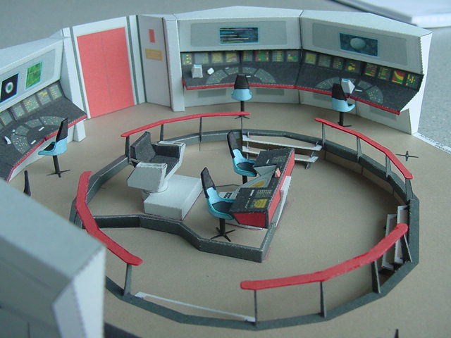 Star Trek TOS Enterprise Bridge paper model